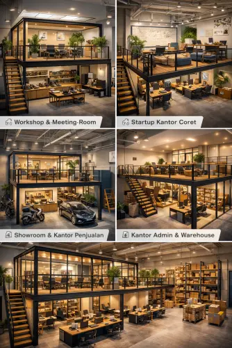 Mezzanine Ruang Kantor di Rawalumbu
